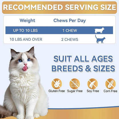 Flea and Tick Prevention for Cats, 200 Soft Chews for Fleas Treatment for Cats, Natural Cat Oral Flea Chewables Support Supplement, Flea and Tick Chews for All Breeds & Sizes
