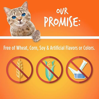 Fruitables Cat Treats, Healthy Treats For Cats, Low Calorie and Packed with Protein, Crunchy Biscuits, Free of Wheat, Corn and Soy, Made with Real Tuna and Pumpkin, 2.5oz