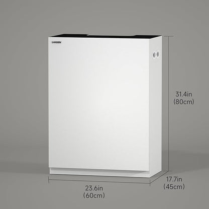 LANDEN Aquarium Wooden Stand and Cabinet for up to 30 Gal Tank, Fish Reptile Sea Salt WaterTank Stand, Nano Foam Leveling Mat Included, W23.6xD17.7xH31.5 in, Wooden Matte White Painted(Stand Only)