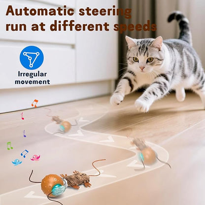 Automatic Interactive Cat Ball Toy – Mouse-Inspired Auto-Moving Ball for Indoor Cats