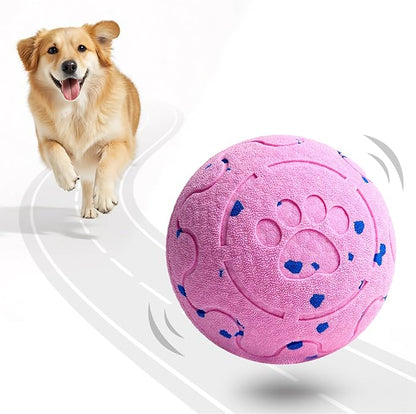 Pink Auto-Rolling Dog Ball – Rechargeable Interactive Toy for Small, Medium & Large Dogs