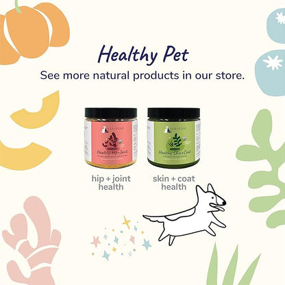 kin+kind Organic Fiber for Dogs&Cats - Pumpkin Boost for Healthy Poops - Digestive Health - Flax Seed, Ginger, Turmeric and Coconut - Made in USA - 4 oz (Medium)