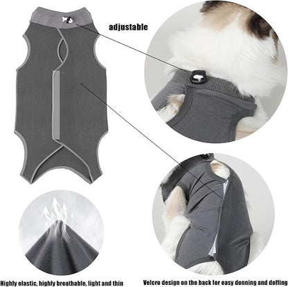 Yanniwani Cat Recovery Collar - Waterproof, Anti-bite & Anti-lick Wound Healing Safe, Adjustable Elizabethan Collar for Cats After Surgery (Black, M)