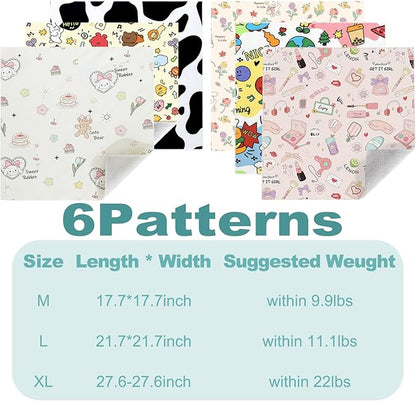 Cat Grooming Wrap, 2pcs [L+XL] Cat Restraint Wrap for Nail Clipping, Ear Cleaning, and Teeth Brushing, Self-Adherent, Anti-Bite, Anti-Scratch, Anti Scratch, Rabbit + Make-up