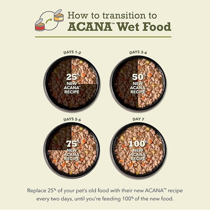 ACANA Chunks in Broth Wet Cat Food Chicken & Salmon Recipe for Kittens 3oz Cans (12 Count)