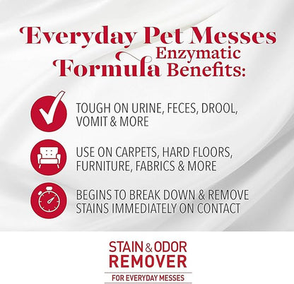 Nature's Miracle Stain and Odor Remover for Dogs, Odor Control Formula, Refill, 1.33 Gal