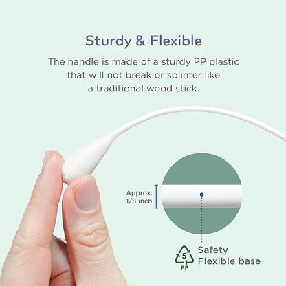 Cotton Swabs for Dogs and Cats - Cat & Dog Ear Cleaner Long Cotton Swab - Extra Large Cotton Head, Cat & Dog Ear Cleaning Kit for Puppies, Multipurpose Pet Cotton Swabs (Extra Large 100 Buds)