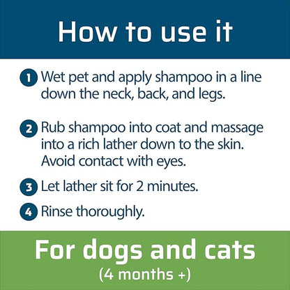 Wondercide - Flea & Tick Shampoo for Dogs and Cats - Flea and Tick Killer Treatment with Natural Essential Oils - for Pets Over 4 Months - Powered by Plants - 12 Fl oz