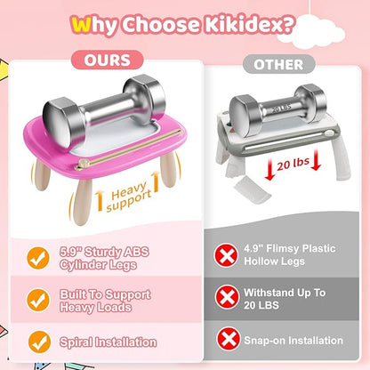 Kikidex Toddler Toys for 1-3 Years, Sturdy Magnetic Doodle Board, Reusable, No Mess, Educational Learning Toys for Kids' Birthday (Rose)