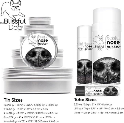 The Blissful Dog White Boxer Unscented Nose Butter, 2 oz Tube
