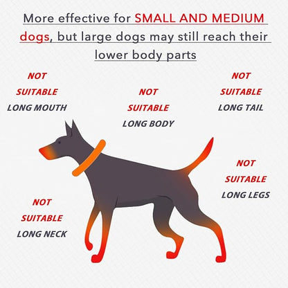 IDOMIK Dog Recovery Collar, Waterproof Soft Dog Cone After Surgery, Comfy Protective Elizabethan Collar Alternative for Dogs Cats, Adjustable Pet Neck Donut Cone Anti-Licking Biting Wounds,Grey,3XL