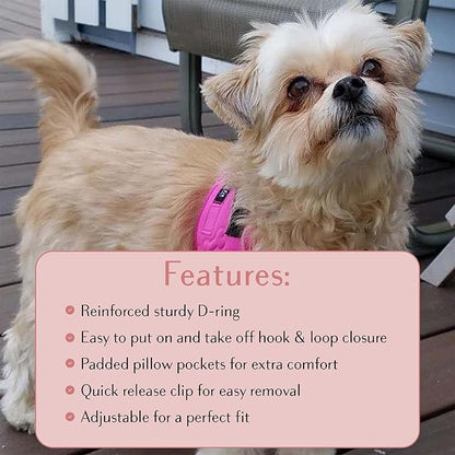 Comfort Fit Dog Harness Soft Padded No Pull Harness with Adjustable Buckles for Small Medium Large Dogs Step in Pet Vest with Easy Control Handle for Walking Jogging Running Training Dogs & Puppies