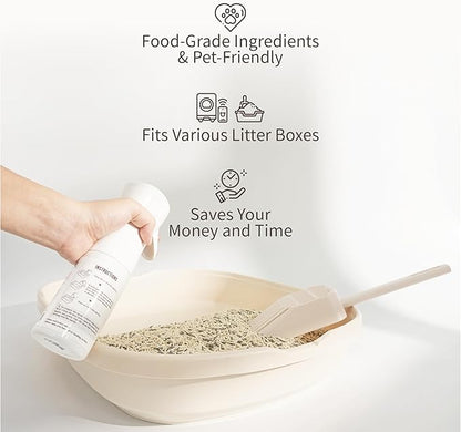 Lady N Non-Stick Spray for Cat Litter Box and Self-Cleaning Cat Litter Box, Alcohol-Free, Food Grade Mineral Oil, 6 fl oz