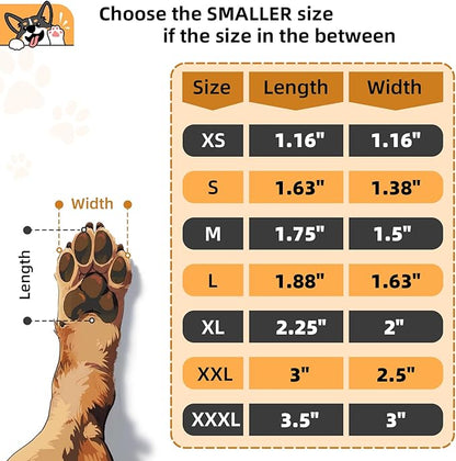 Non-Slip Dog Paw Protector Pads for Senior Dogs, Dog Paw Adhesive Pads on Hardwood Floor,Senior Pets Essentials with Strong Traction,Puppy Grippers,Blue,12 Sets 48 pc M