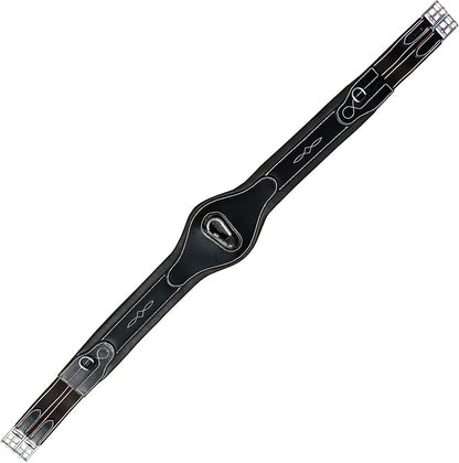 Exion Designer Anatomic Snap Over Lay Girth | Comfortable Leather Horse Girth for English Saddles | Jumping & Riding