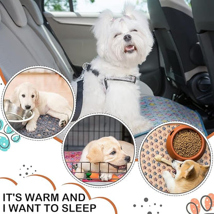 Reginary 4 Pcs Waterproof Guinea Pig Blankets Washable Small Animal Fleece Bedding Absorbent Guinea Pig Cage Liners Reusable Pet Pee Pad Sleep Mat for Hamster Ferret(Star Pattern,28 x 56 Inch)