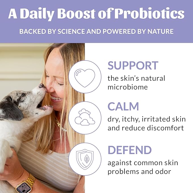 Skout's Honor Probiotic Paw Spray for Dogs - Microbiome-Friendly Certified - Alcohol-Free, Fragrance-Free & Non-Medicated - Supports Healthy Skin & Relieves Itchy, Stinky Paws, 8 oz, 2-Pack