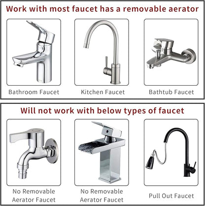 ZCONIEY Sink Faucet Sprayer Attachment Hair Pet Rinser Showerhead with Stop Water-saving Function