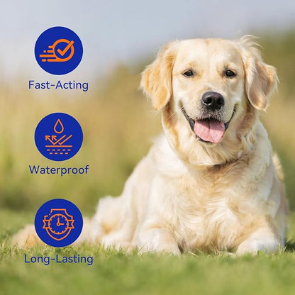 Flea and Tick Prevention for Dogs, Addcool Dog Flea and Tick Treatment, Flea & Tick Control Topical Drops, 3 Doses, Vet-Recommended(45-88 lbs)