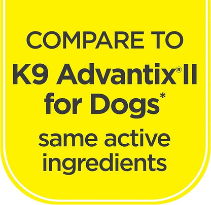 TevraPet Activate II Flea and Tick Prevention for Dogs | 4 Count | Large Dogs 21-55 lbs | Topical Drops | 4 Months Flea Treatment