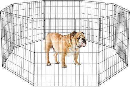 BestPet Metal Wire Playpen, 30 Inch Tall Black
