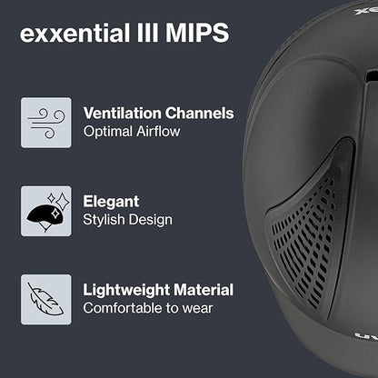 uvex exxential III MIPS - Lightweight Unisex Riding Helmet - Individual Size Adjustment