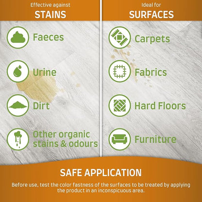 Nature's Miracle Set-In Stain Destroyer For Cat Messes, 24 Ounces, Oxy Formula With Orange Scent (Pack of 2)