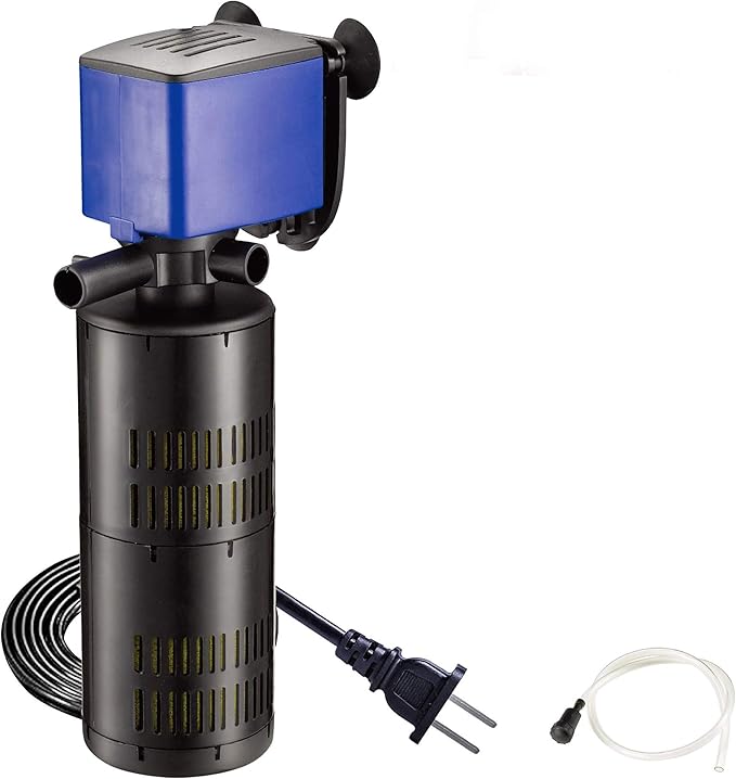 Water Pump 320 GPH 3-in-1 Submersible Internal Filter Aquarium Powerhead Water Pump Ultra Quiet for Aquarium,Fish Tank-3 Pack