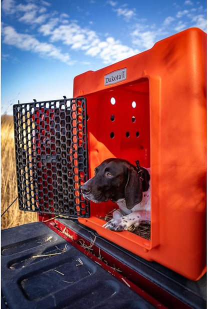 Dakota 283 Crate - Canine Rough and Tough Economy Kennel (Orange, Large)