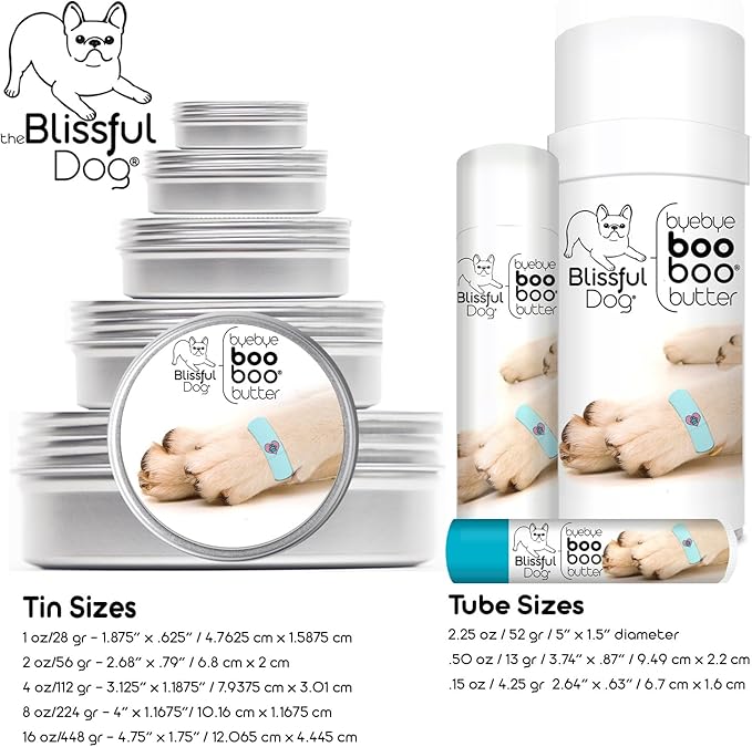 The Blissful Dog Tibetan Spaniel Boo Boo Butter, 8 oz