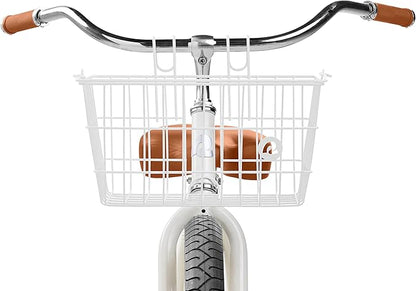 Retrospec Apollo-Lite Lift-Off Bike Basket - Detachable Steel Handlebar Basket with Carrying Handle for Commuting, Shopping & Beach Trips - 14.5in x 9.5in Weather-Resistant Biking Gear