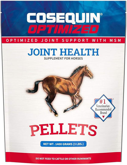 Nutramax Cosequin Optimized Pellets with MSM Joint Health Supplement for Horses - with Glucosamine and Chondroitin, 1400 Grams