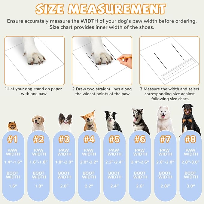 Dog Shoes for Large Small Medium Dogs, Dog Snow Boots Winter, Dog Booties and Paw Protectors to Prevent Licking, Anti-Slip Dog Shoes with Reflective for Hot Pavement,Hardwood Floors, Hiking (Size 7)