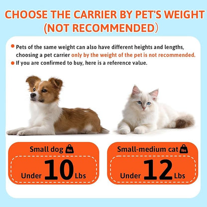 Petskd Top-Expandable Pet Carrier 17x11x9.5 Inches Alaska Airline Approved, Soft-Sided Carrier for Small Cats and Dogs with Locking Safety Zippers and Anti-Scratch Mesh(Blue)