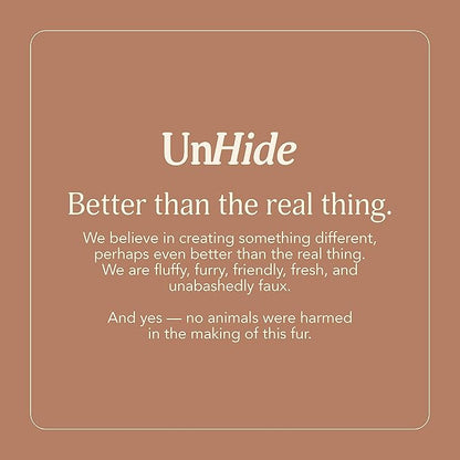 UnHide Floof Pet Pillow - Extra Soft Dog Bed Pillow- Removable Faux Fur Cover - Machine Washable - Helps Ease Pet Anxiety & Provides The Perfect Sleep, 28 x 36 x 5, 10lbs - Beige