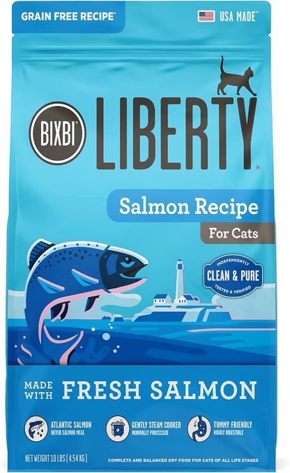 BIXBI Liberty Dry Food Salmon Recipe for Cats, 10lb