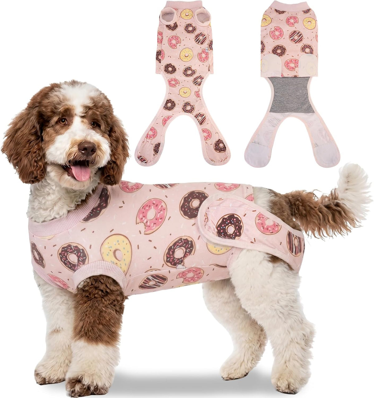 Female Dog Recovery Suit After Spay – 3 Patterns, S–2XL