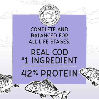 Blackwood Bounty Dry Cat Food, Cod & Carp Recipe for All Life Stages, 10 Pound Bag, High Protein, Grain Free