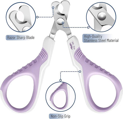 Mr. Pen Cat Nail Trimmer - Purple, Cat & Kitten Nail Clippers, Pet Claw Trimmer