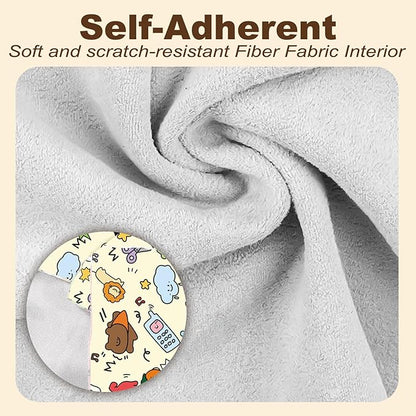 Cat Grooming Wrap for Cutting Nails with Cat Nail Clipper, Self-Adherent Wrap for Ear Cleaning, Anti-Runaway/Scratch, Cat Swaddle Wrap for Calming, Yellow