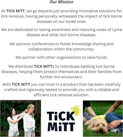 Green Tick Removal Glove: Gently Remove Ticks from Humans & Pets - Chemical-Free, Durable, Portable, Easy to Use Tick Management Tool for Outdoor Adventures & Everyday Use