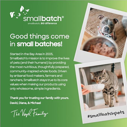smallbatch Pets Freeze Dried Cat & Dog Treats, 2oz - Rainbow Trout, Organic High Protein Treats, Omega 3 Fatty Acids, Gluten Free, Grain Free, Made in The USA, Ethically Sourced, Single Protein