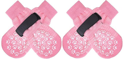 EXPAWLORER Anti Slip Dog Socks to Prevent Licking Paws, Dog Shoes for Hot Pavement, Dog Booties for Small Medium Large Senior Dogs, Traction Control Dog Boots & Paw Protectors for Hardwood Floors