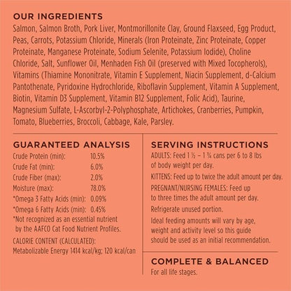 Instinct Original Pate Wet Cat Food, Grain Free Recipe - Real Salmon, 3 oz. Cans (Pack of 24)