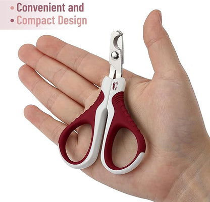 Mr. Pen Cat Nail Trimmer - Wine & White, Cat & Kitten, Small Dog Nail Clipper & Claw Trimmer