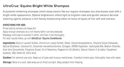 UltraCruz® Equine Bright White Shampoo, 1 Gallon
