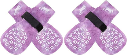 EXPAWLORER Anti Slip Dog Socks to Prevent Licking Paws, Dog Shoes for Hot Pavement, Dog Booties for Small Medium Large Senior Dogs, Traction Control Dog Boots & Paw Protectors for Hardwood Floors