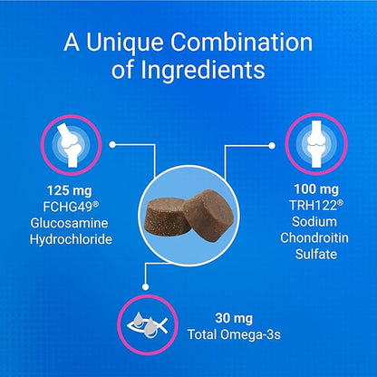 Nutramax Cosequin for Cats Joint Health Supplement, Contains Glucosamine for Cats, Plus Chondroitin and Omega-3s, Supports Joint and Skin and Coat Health, Soft Chews, 60 Count