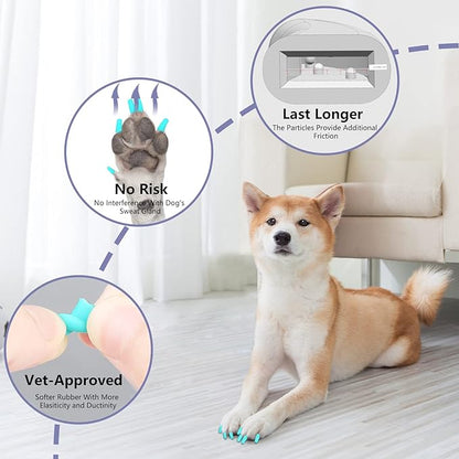 Nail Grippers for Dogs - Dog Anti Slip, Toe Grippers for Senior Dogs, Stop Sliding on Hardfloor, Two Ways of Use, Dog Paw Protector, Increase Traction, Reduce Pain & Struggle (45PCS/Pack)