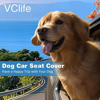VClife Dog Bed Mat for Car, Anti Slip Pet Bed Travel Pad Comfortable Furry Dog Car Seat Cover for Backseat Extender, Washable Pet Cushion Bed Mat for Indoors & Outdoors (Beige, 51"×23.6")